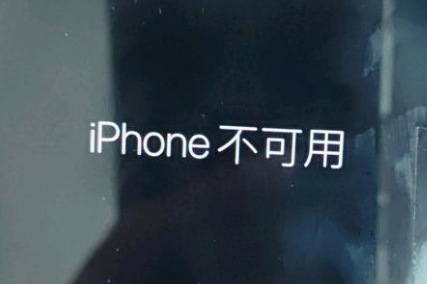 雨湖苹果服务网点分享锁屏界面显示“iPhone 不可用”如何解决 