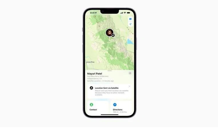 雨湖苹果14维修分享iPhone14系列中 FindMy功能通过卫星分享位置方法教程 