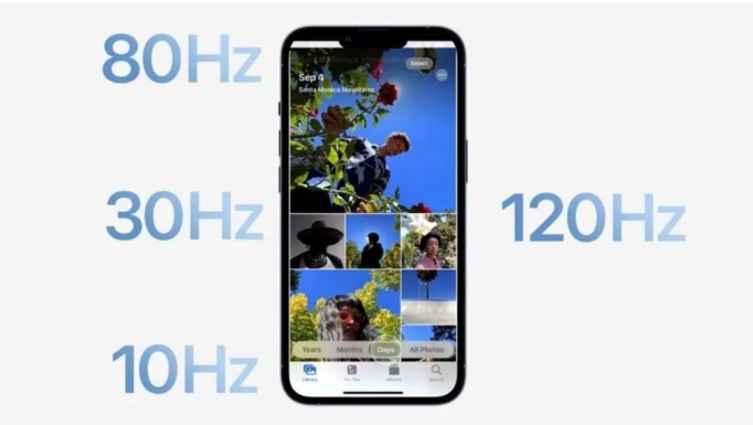 雨湖苹果14维修分享iPhone 14有高刷吗 