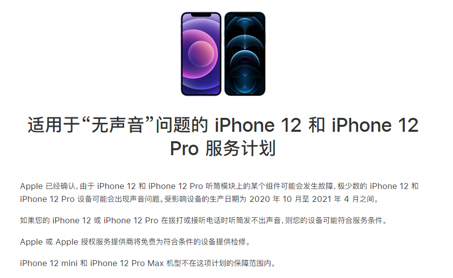 雨湖苹果手机维修分享iPhone 12/Pro 拨打或接听电话时无声音怎么办 