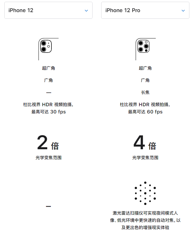 雨湖苹果手机维修分享苹果 iPhone 12 与 iPhone 12 Pro 选哪款 